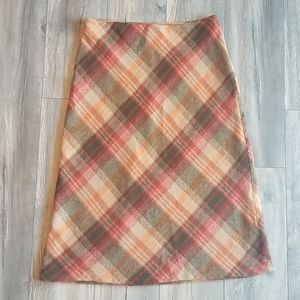 Tailor B. Moss Wool Midi Skirt, Size 10